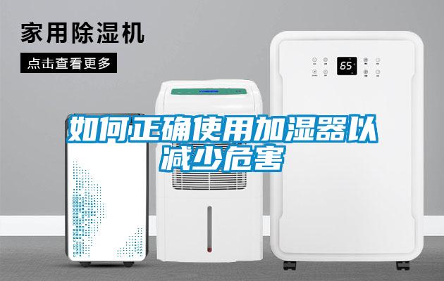 如何正確使用加濕器以減少危害