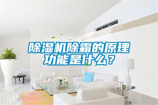 除濕機除霜的原理功能是什么？