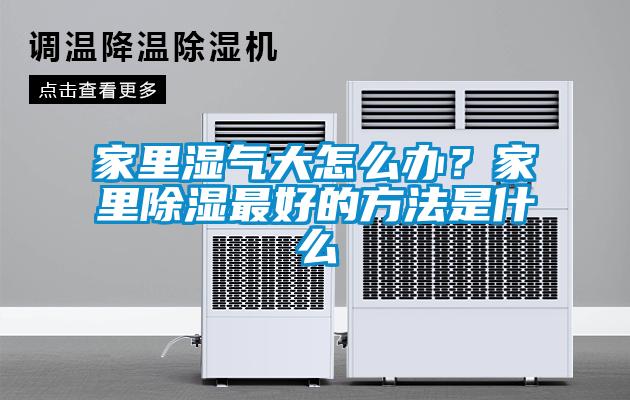 家里濕氣大怎么辦？家里除濕最好的方法是什么