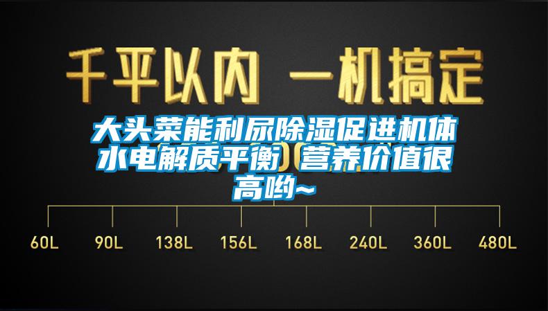 大頭菜能利尿除濕促進機體水電解質(zhì)平衡 營養(yǎng)價值很高喲~