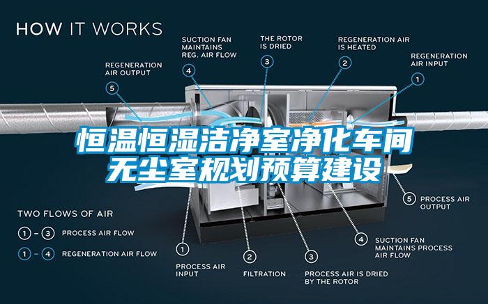 恒溫恒濕潔凈室凈化車間無塵室規(guī)劃預算建設