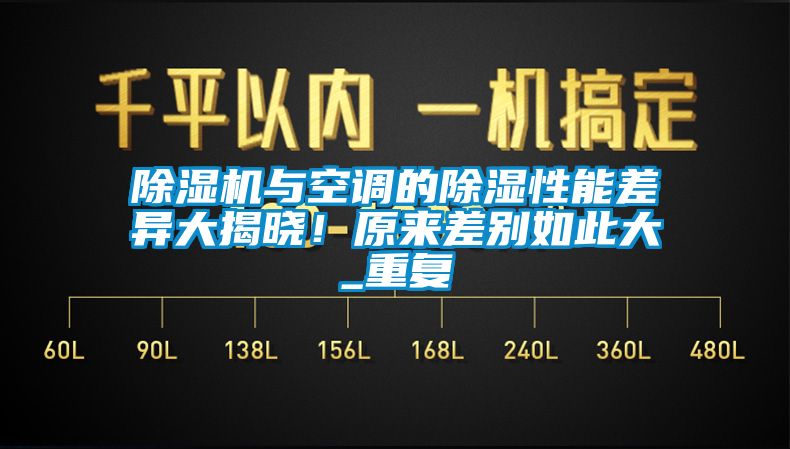 除濕機(jī)與空調(diào)的除濕性能差異大揭曉！原來差別如此大_重復(fù)