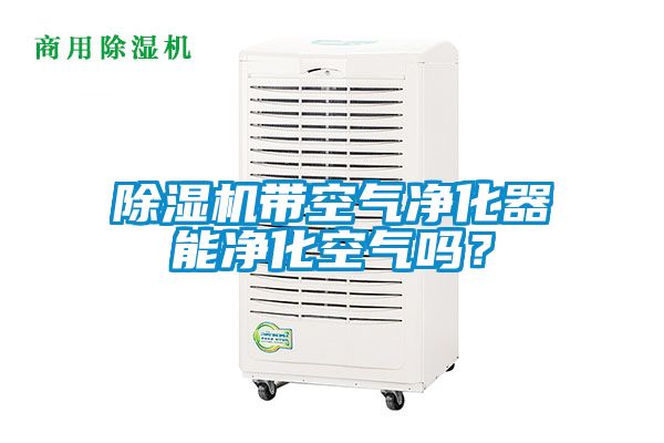 除濕機帶空氣凈化器能凈化空氣嗎？