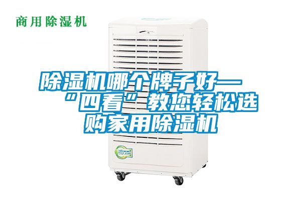 除濕機(jī)哪個(gè)牌子好—“四看”教您輕松選購家用除濕機(jī)