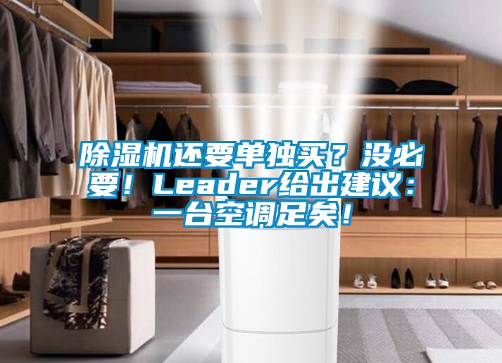 除濕機還要單獨買？沒必要！Leader給出建議：一臺空調(diào)足矣！